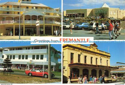 D189938 Greetings from Fremantle. The Esplanade Plaza Hotel. Marine Terrace and