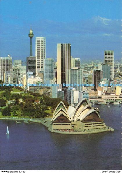 D191779 Sydney. New South Wales. Aerial View of Sydney Opera House with Backdrop