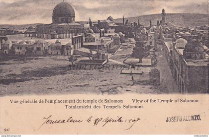 PALESTINE - Jerusalem - View of the Temple of Salomon 1905