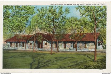 PC11147 Historical Museum. Halley Park. Rapid City. So. Dak. Importer and Jobber