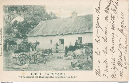 PC23523 Irish Farmyard. Lawrence. 1903