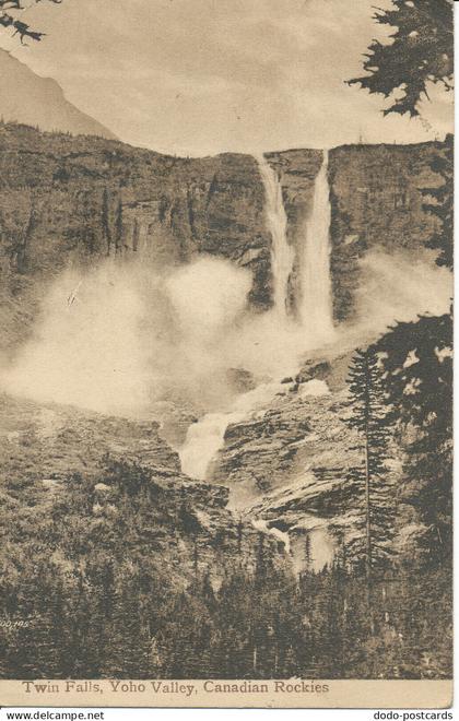 PC33915 Twin Falls. Yoho Valley. Canadian Rockies. Valentine