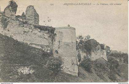 PC40407 Arques La Bataille. Le Chateau Cote Oriental. 1907. B. Hopkins