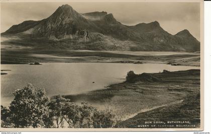 PC45219 Ben Loyal. Sutherland. Queen of Scottish Mountains. White. The Best of A