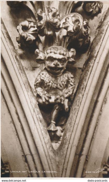 PC67440 The Lincoln Imp. Lincoln Cathedral. Walter Scott. RP