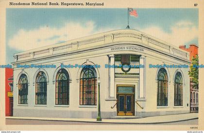 R013321 Nicodemus National Bank. Hagerstown. Maryland. John Myerly