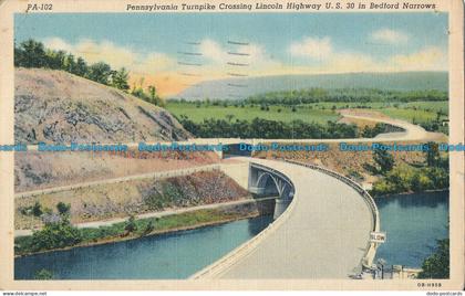 R013602 Pennsylvania Turnpike Crossing Lincoln Highway U. S. 30 in Bedford Narro