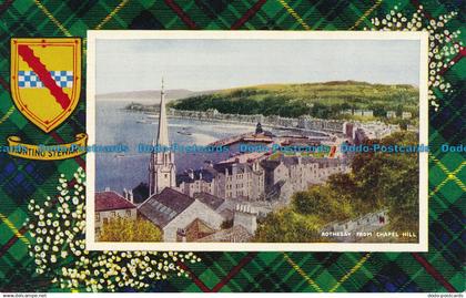 R049644 Rothesay from Chapel Hill. Valentine. Art Colour. No A1020