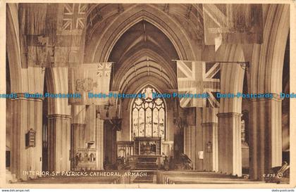 R056231 Interior St. Patricks Cathedral. Armagh. Valentine. Selectype. 1945