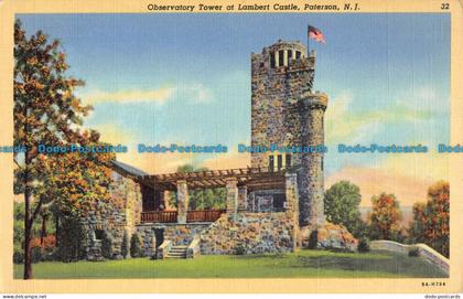 R086138 Observatory Tower at Lambert Castle. Paterson. N. I. The Ruben Publishin