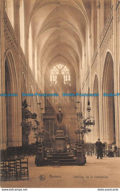 R097376 Anvers. Interieur de la Cathedrale. Nels. Series Anvers No. 233