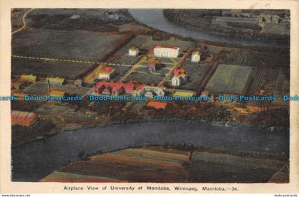 R146459 Airplane View of University of Manitoba. Winnipeg. Manitoba