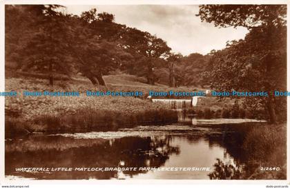 R148114 Waterfall Little Matlock Bradgate Park Leicestershire. Valentine. No 212