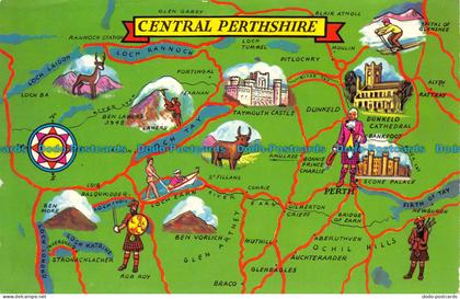 R153546 Central Perthshire. Map. 1971