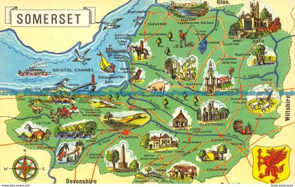 R153685 Somerset. Map