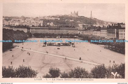 R219706 Lyon 7 La Place Bellecour et Fourviere Ed J Cellard