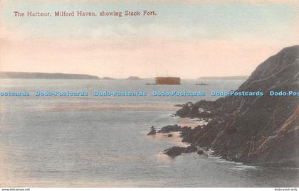 R230696 The Harbour Milford Haven showing Stack Fort Hadfield Milford Haven Seri