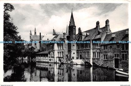 R237516 Brugge Rozenhoedkaal Bruges Quai du Rosaire Rosenkranzkal Venetie van he