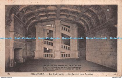 R254123 32 Chambord Le Chateau La Salle des Gardes Bazir Chateau de Chambord LL