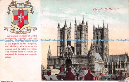 R262067 Lincoln Lincoln Cathedral 1906 Valentine JV No 4261X