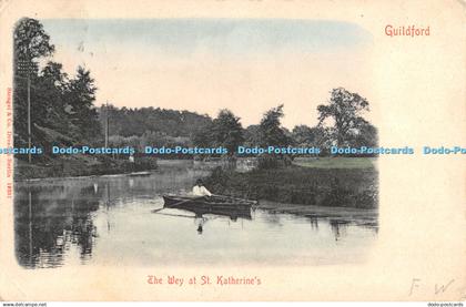 R355283 Guildford The Wey at St Katherine Stengel 1904