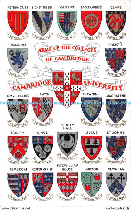 R362145 Arms of the Colleges of Cambridge Cambridge University