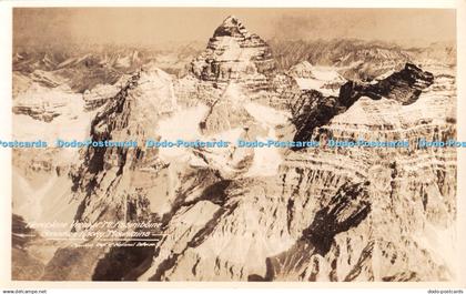 R366024 Canadian Rocky Mountains Aeroplane View of Mt Assiniboine Gowen Sutton C