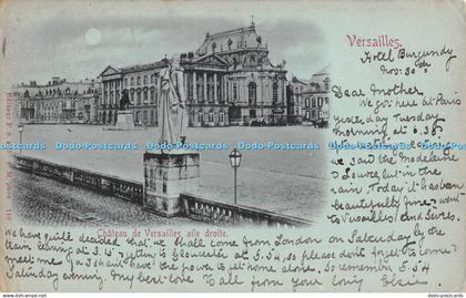 R369700 Chateau de Versailles aile droite P S and S P M phot 110 Versailles 1898