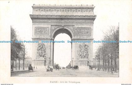 R370697 Paris Arc de Triomphe Postcard