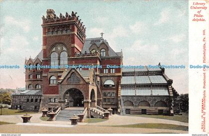 R381666 Library University of Philadelphia Philadelphia Postcard