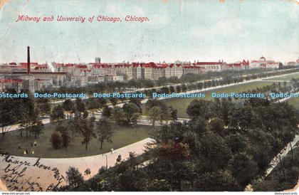 R417445 Chicago Midway and University of Chicago Franklin Post Card No 244 1912