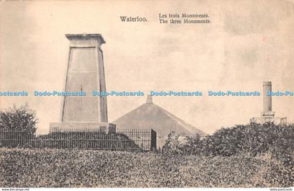 R425815 Waterloo The Three Monuments Postcard