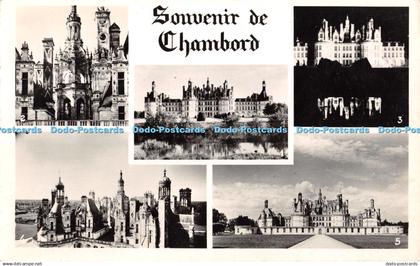 R430398 Souvenir de Chambord 5 Chateau de Chambord 2466 Estel Blanchard 1958 Mul