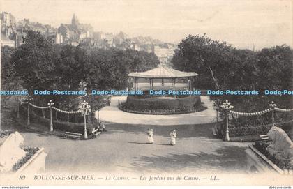 R464461 89 Boulogne sur Mer Le Casino Les Jardins vus du Casino LL