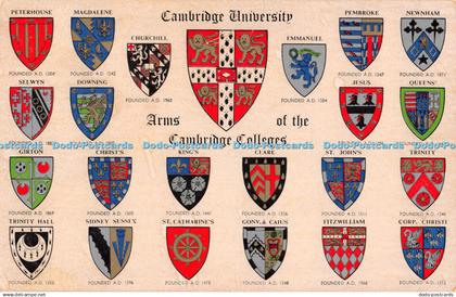 R469771 Cambridge University Arms of the Cambridge Colleges J Salmon Watercolour