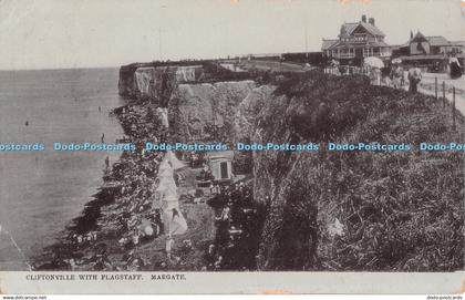 R478100 Margate Cliftonville With Flagstaff Max Ettlinger Margate Photolet Serie