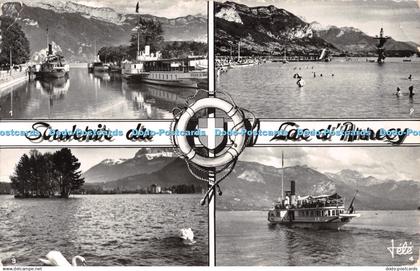 R492028 Souvenir du Lac d Annecy Port d Annecy Mt Veyrier Plage d Annecy Tele Mu