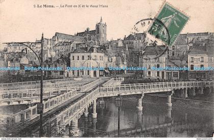 R492080 Le Mans Le Pont en X et le Vieux Mans 1914