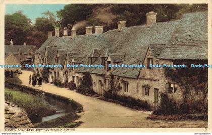 R584922 Bibury Arlington Row Photochrom Cotswold Series