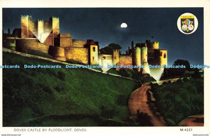 R596344 Dover Castle by Floodlit Dover M 4251 Elgate 1972