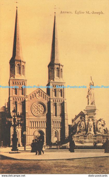 R612053 Anvers Eglise St Joseph Postcard