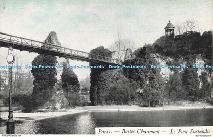 R618802 Paris Buttes Chaumont Le Pont Suspendu