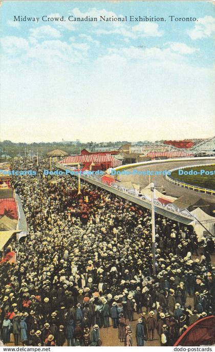 R620717 Midway Crowd Canadian National Exhibition Toronto Novelty and Art