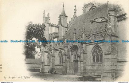 R629999 Arques. L Eglise. Postcard