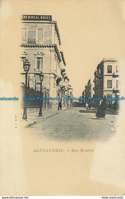 R634757 Alexandrie. Rue Rosette