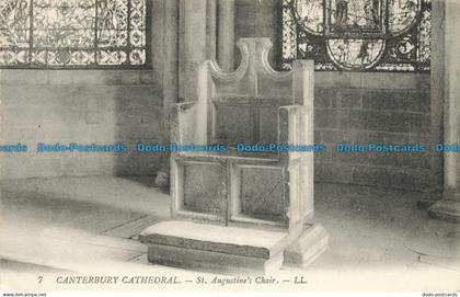 R645306 Canterbury Cathedral. St. Augustine Chair. LL. 7