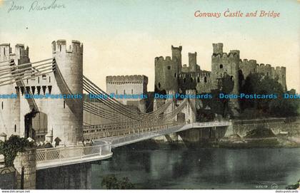 R646466 Gwynedd. Conway Castle and Bridge. Valentines Series