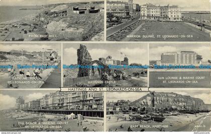 R654318 Hastings and St. Leonards on Sea. Hastings Castle. Valentine. Silveresqu