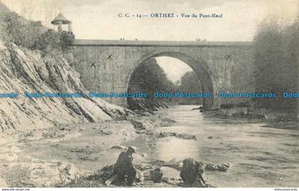 R659418 Orthez. Vue du Pont Neuf