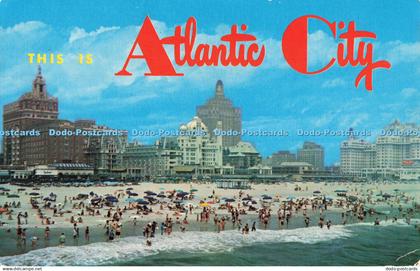 R686809 This is Atlantic City. Skyline. Jack Freeman. Lusterchrome